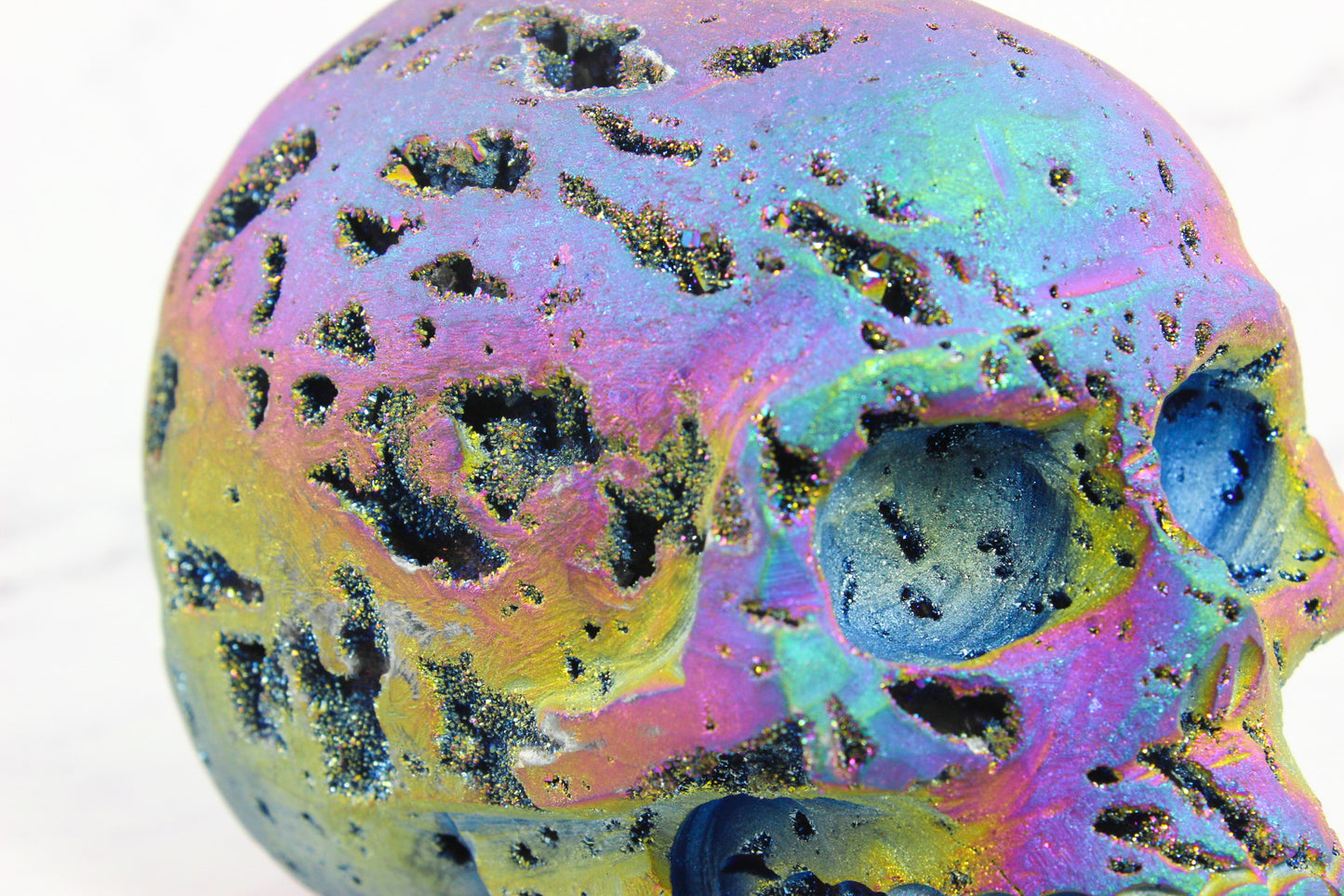 Large Titanium Sphalerite Skull