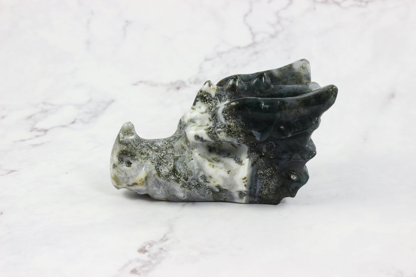 Large Moss Agate Dragons