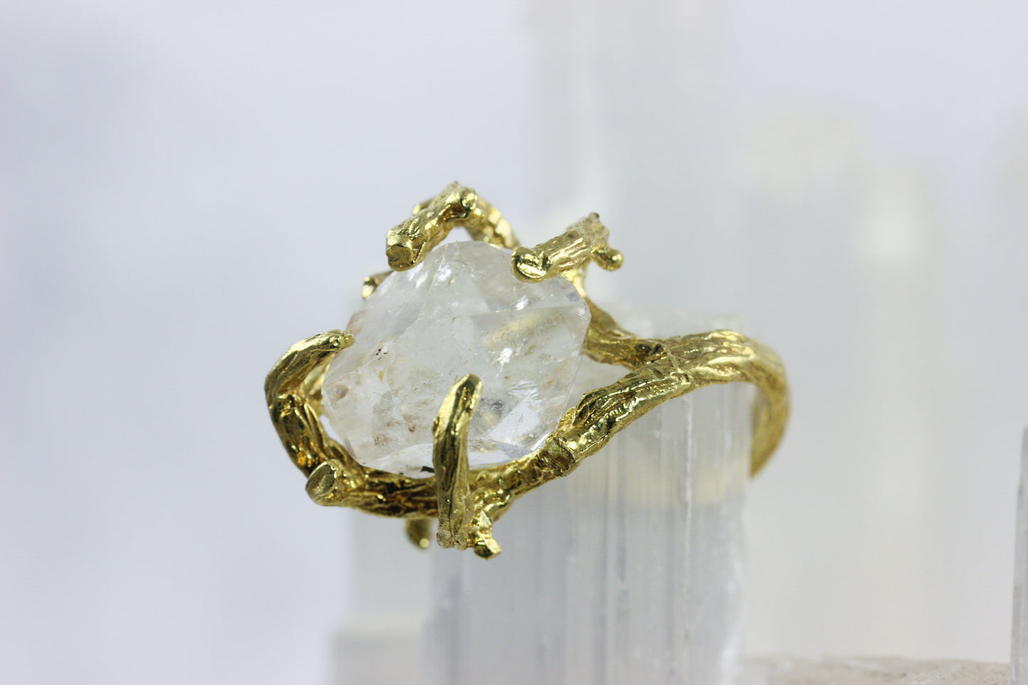 Herkimer Diamond Branch Ring