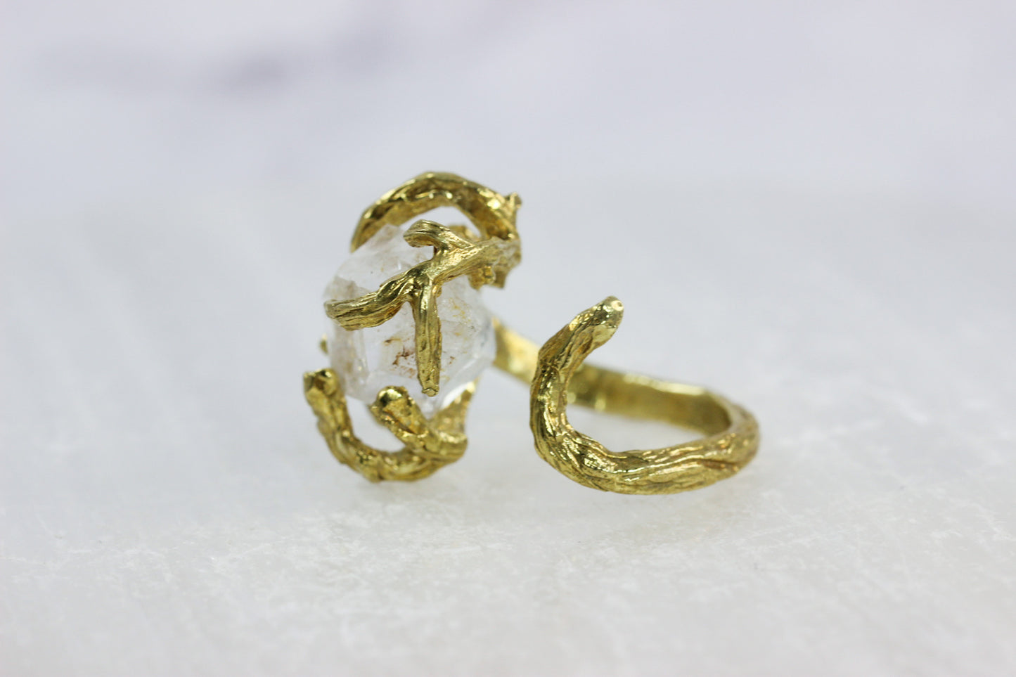 Herkimer Diamond Branch Ring