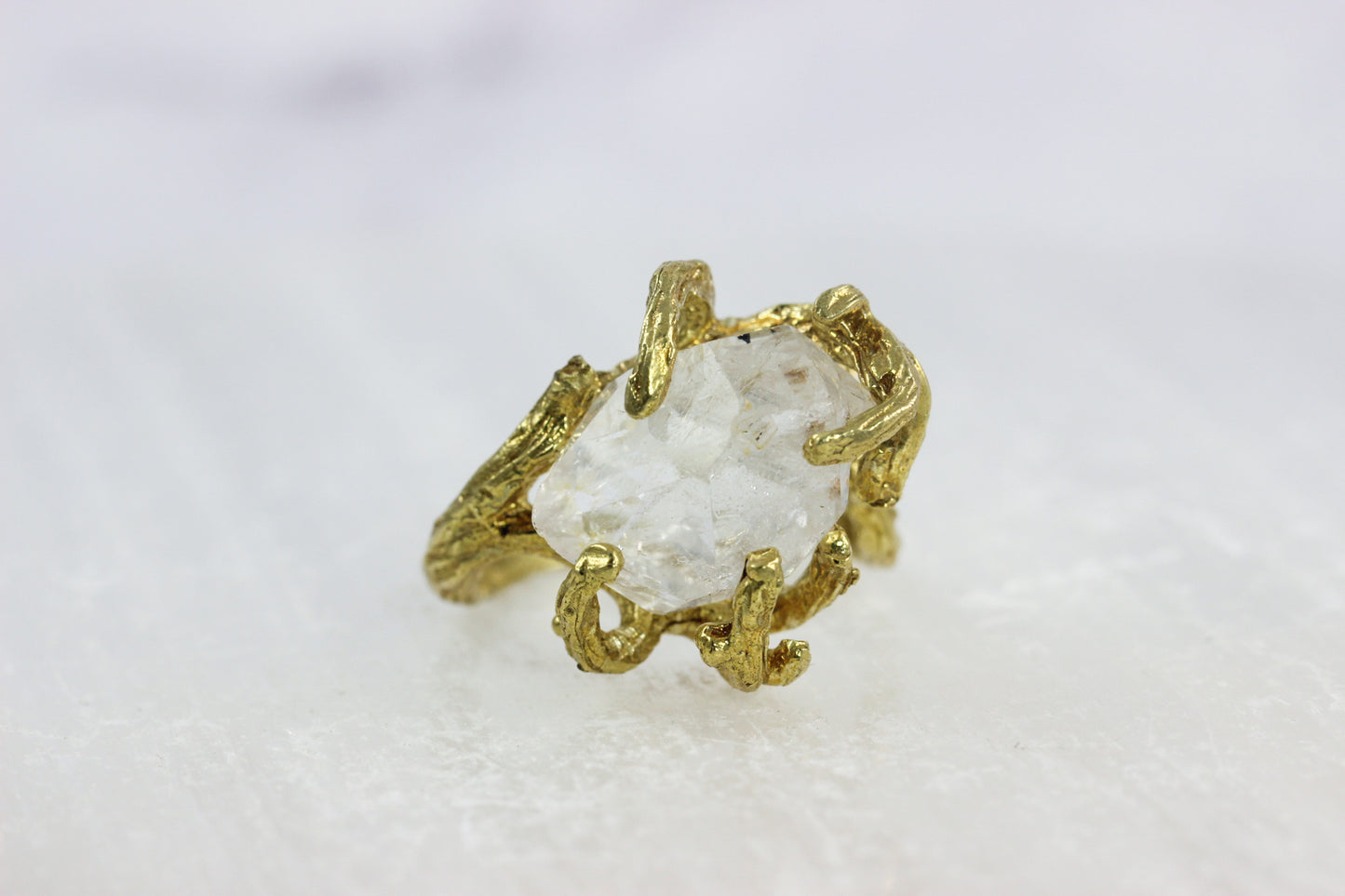 Herkimer Diamond Branch Ring
