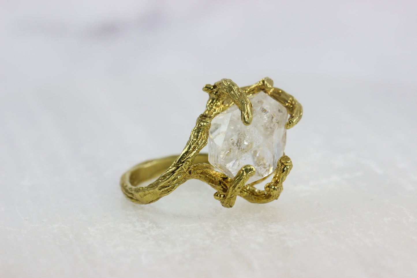 Herkimer Diamond Branch Ring
