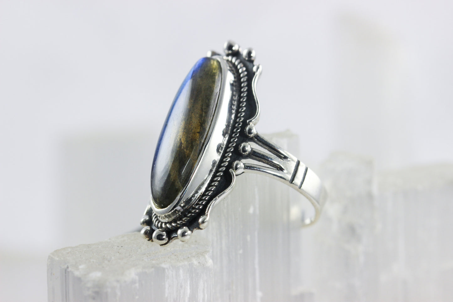 Labradorite Statement Ring