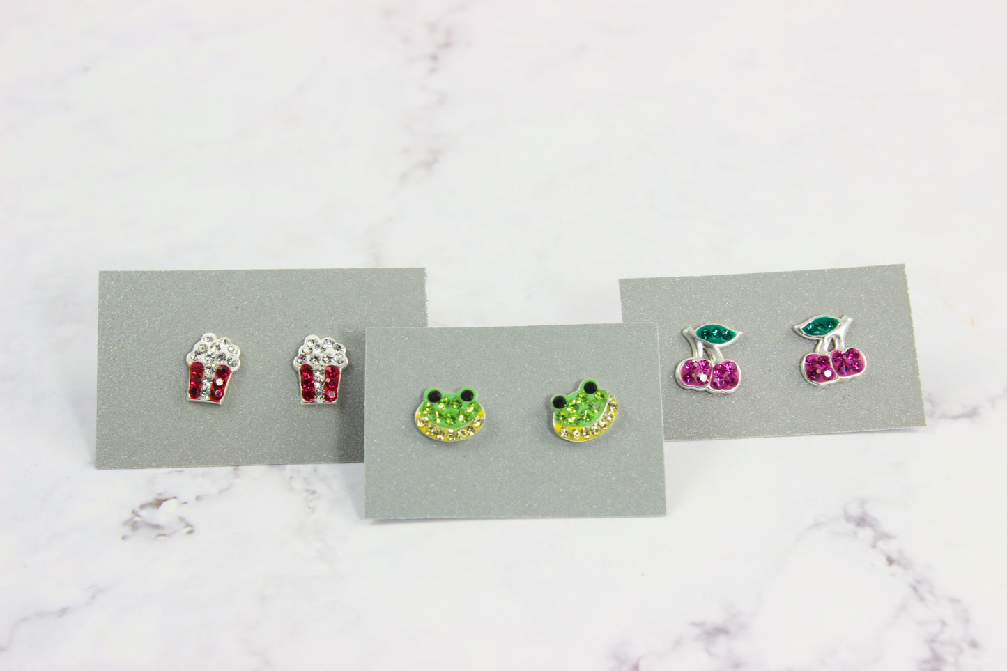 Rhinestone Stud Earrings