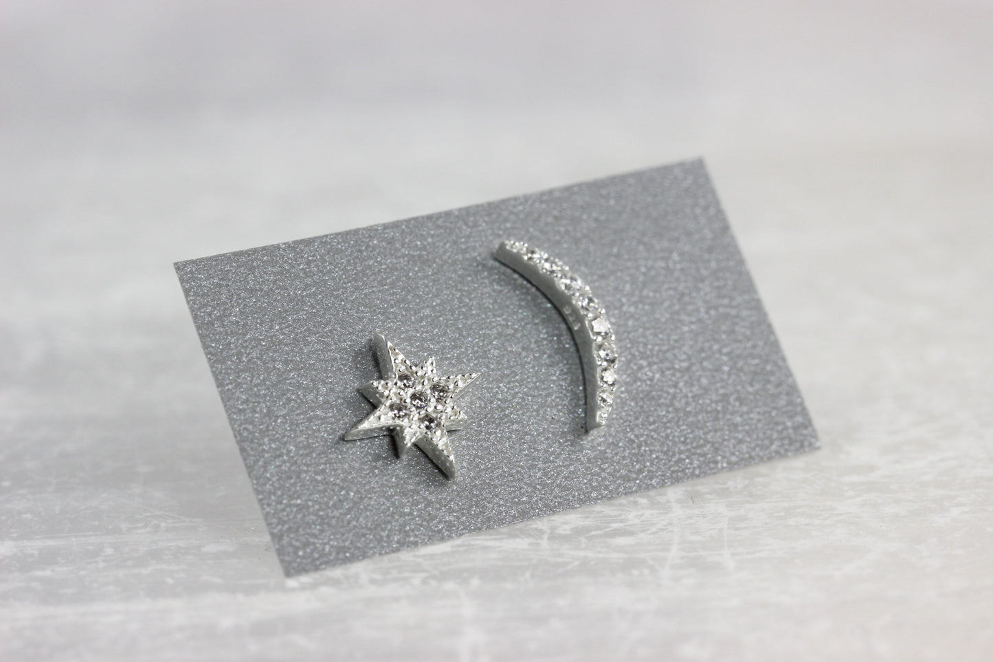 Moon and Star Earrings