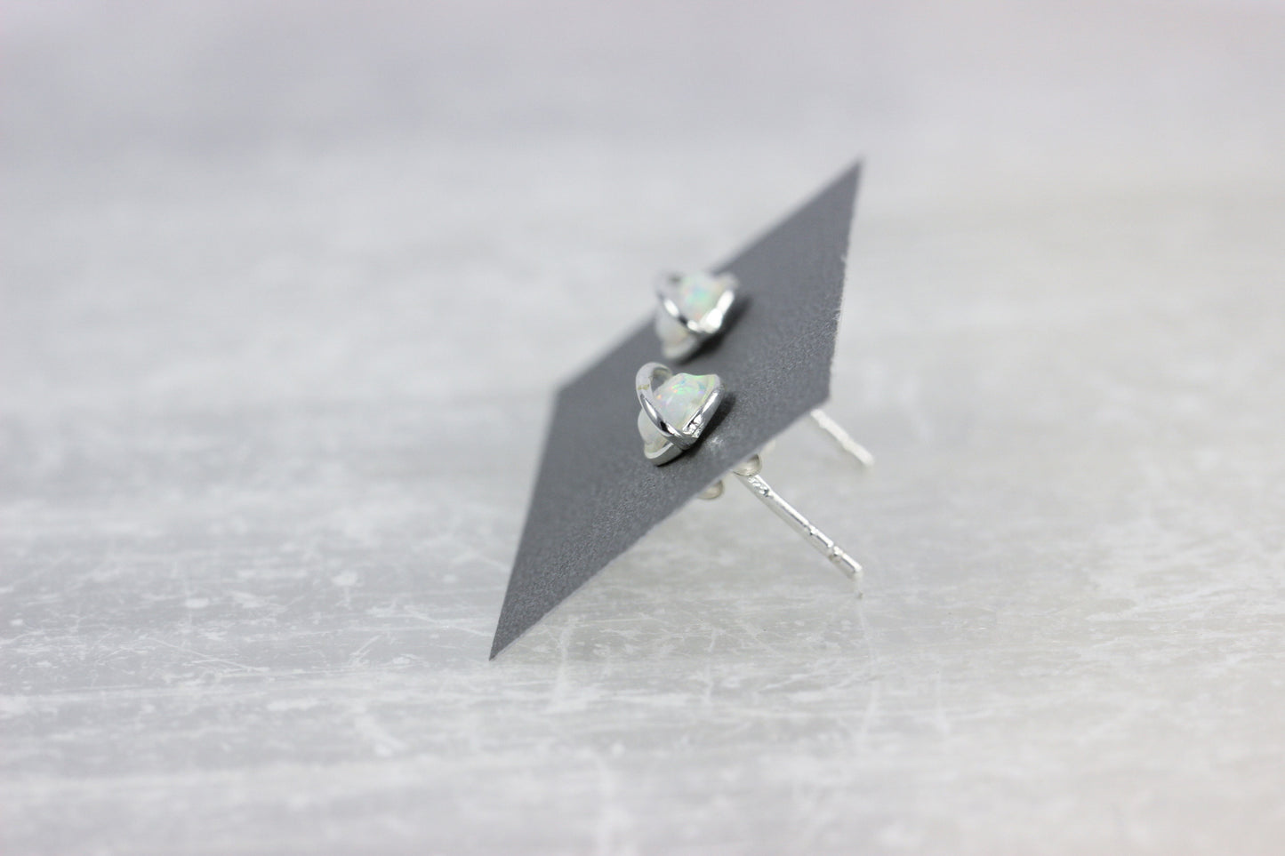 Opal Saturn Stud Earrings