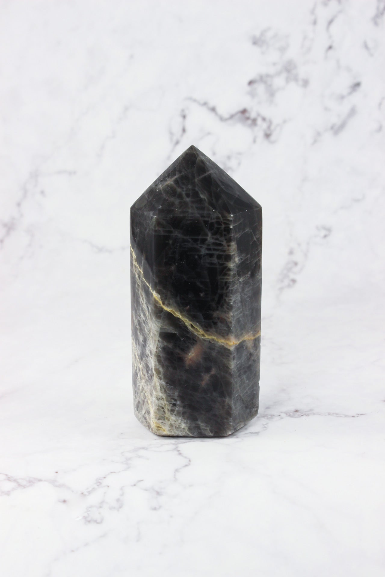 Black Moonstone Points