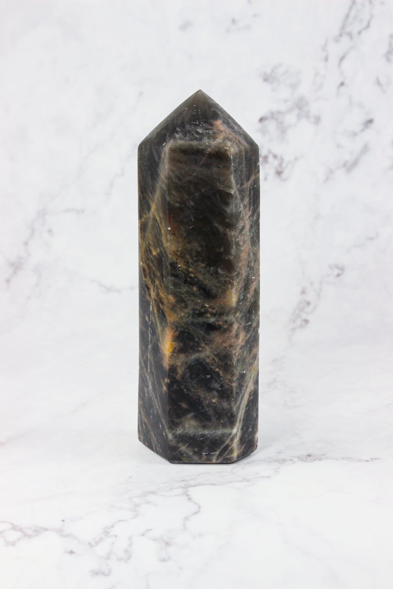 Black Moonstone Points