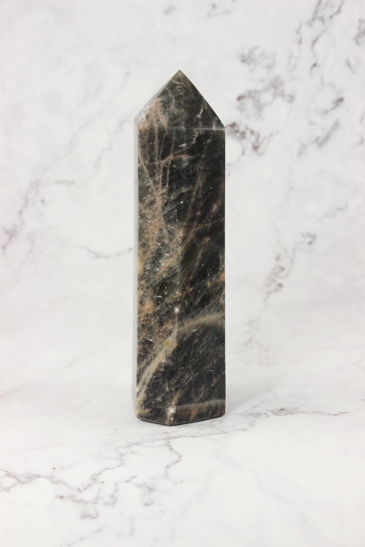 Black Moonstone Points