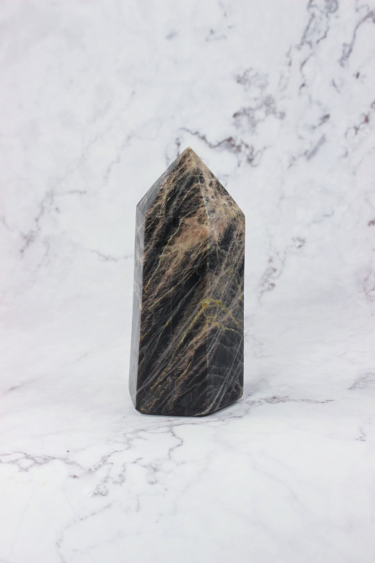 Black Moonstone Points