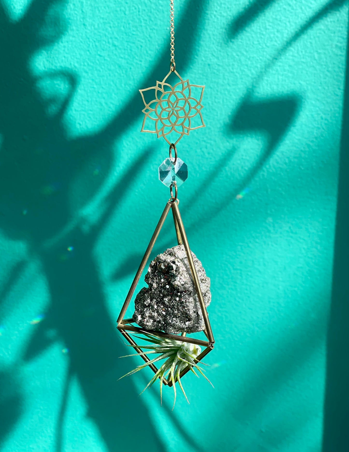 Pyrite Air Plant Sun Catcher