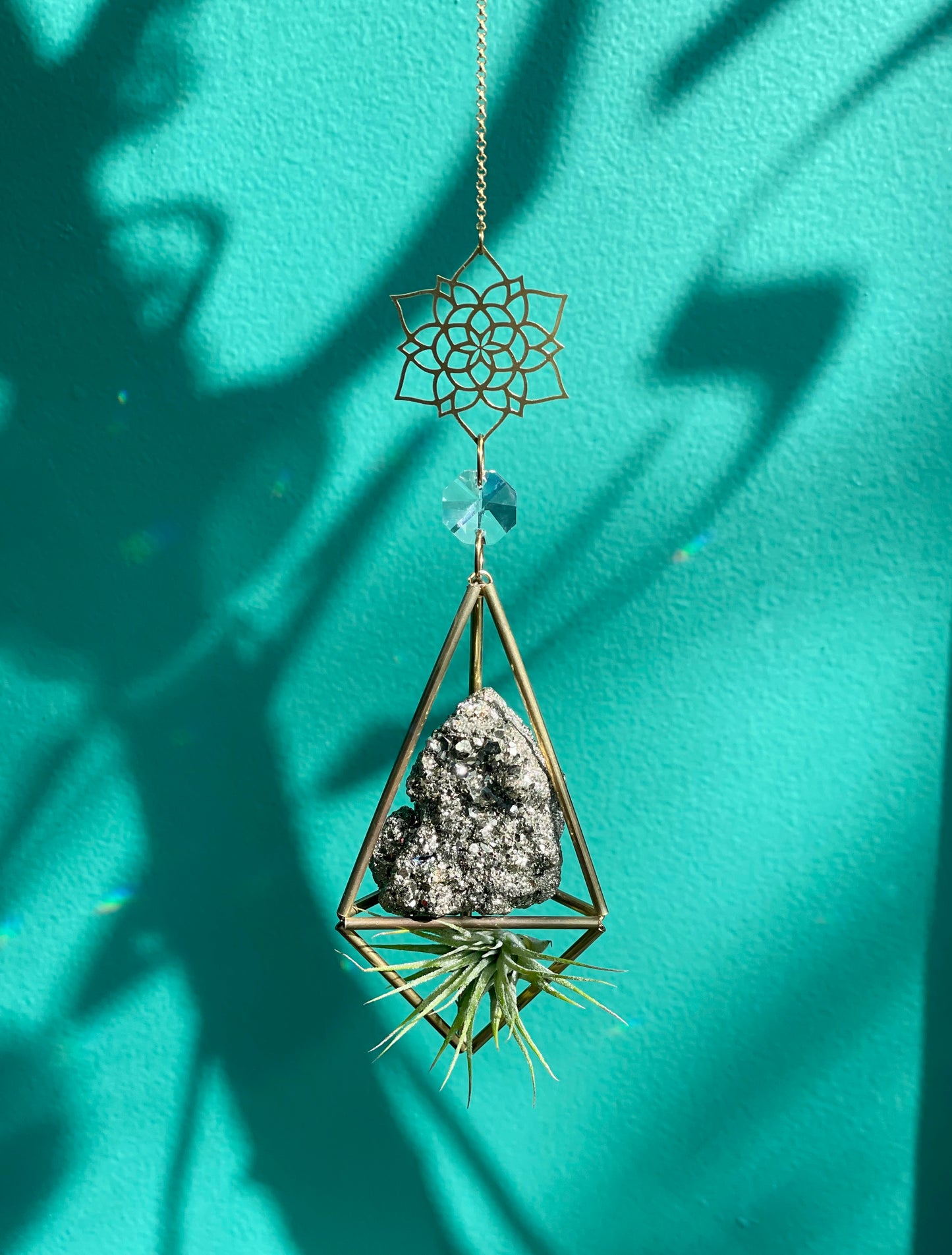 Pyrite Air Plant Sun Catcher