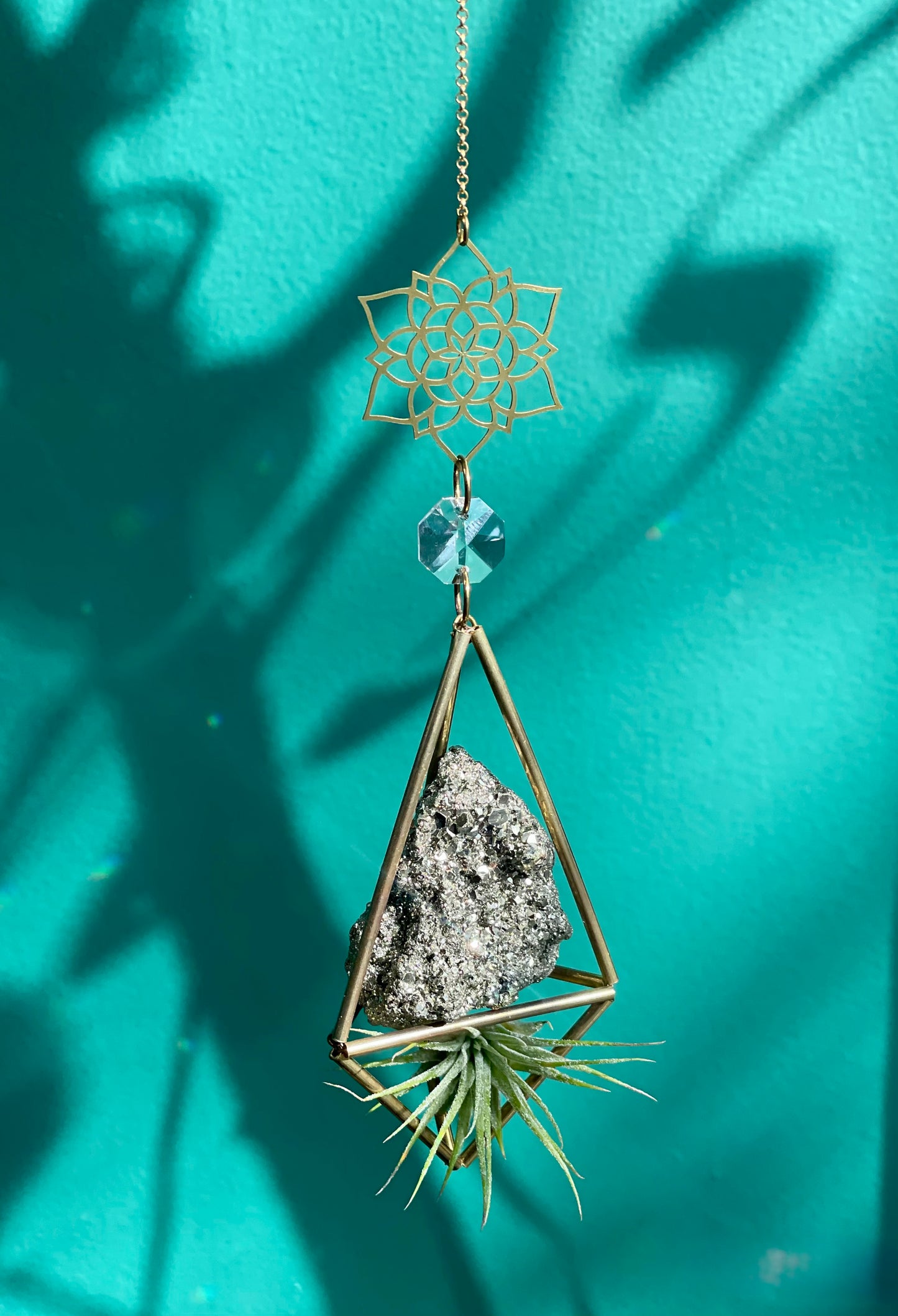 Pyrite Air Plant Sun Catcher