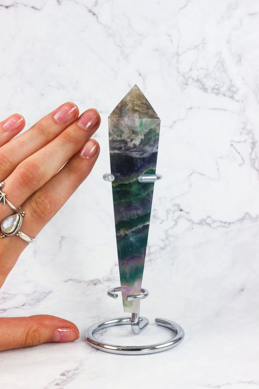 Fluorite Point with stand