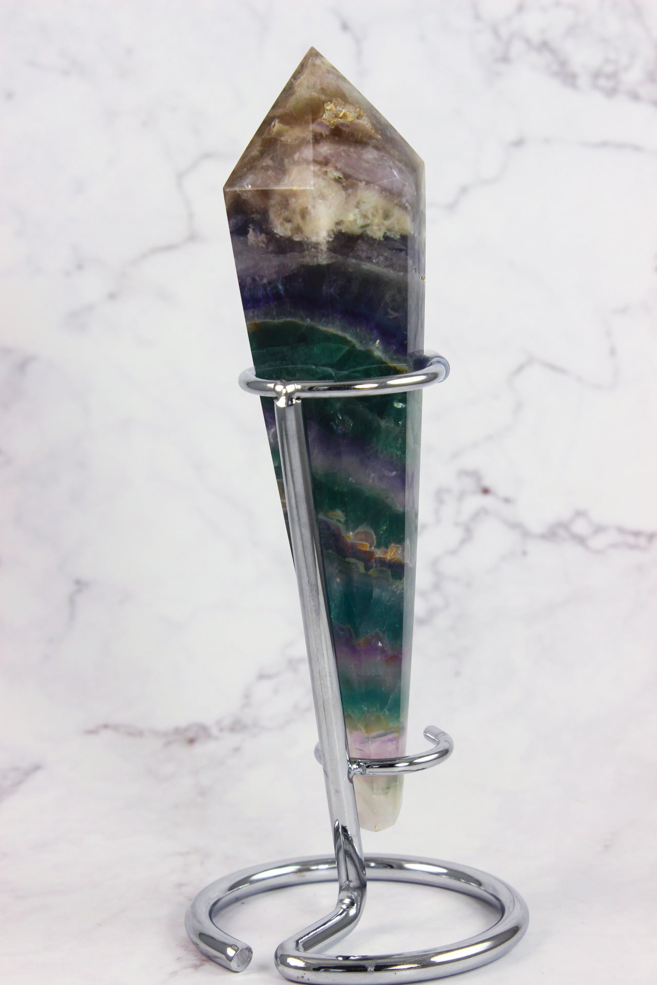 Fluorite Point with stand