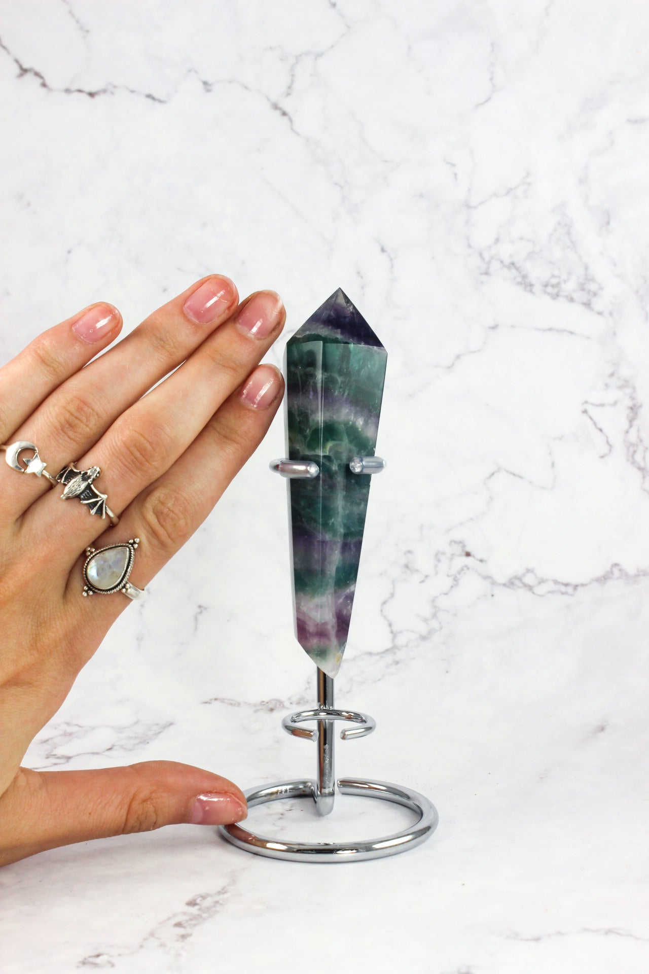 Fluorite Point with stand