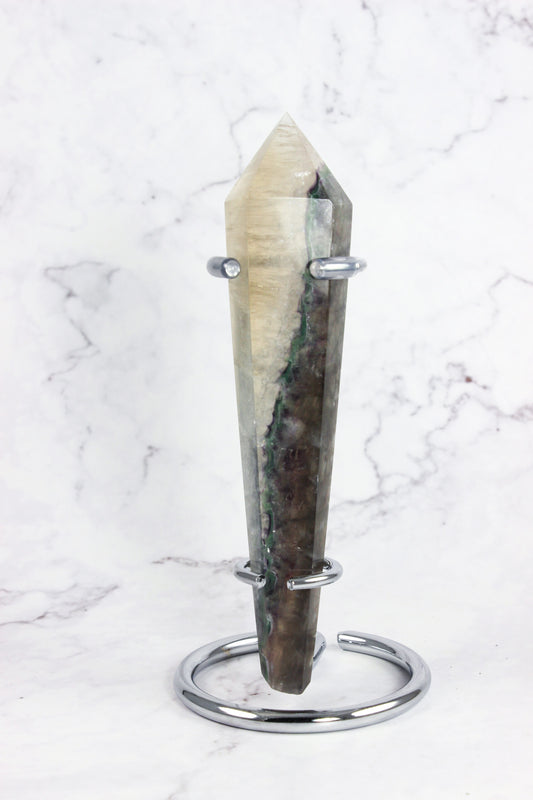 Fluorite Point with stand #2