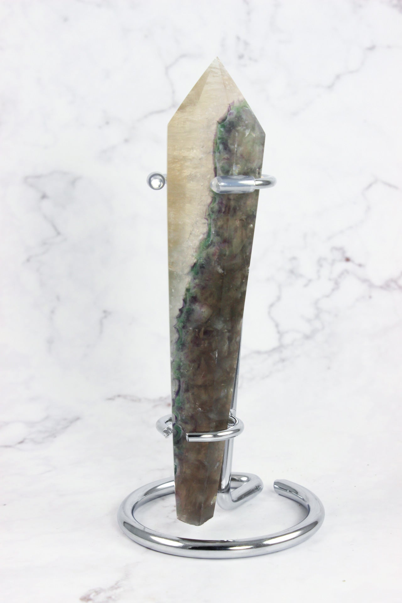 Fluorite Point with stand #2