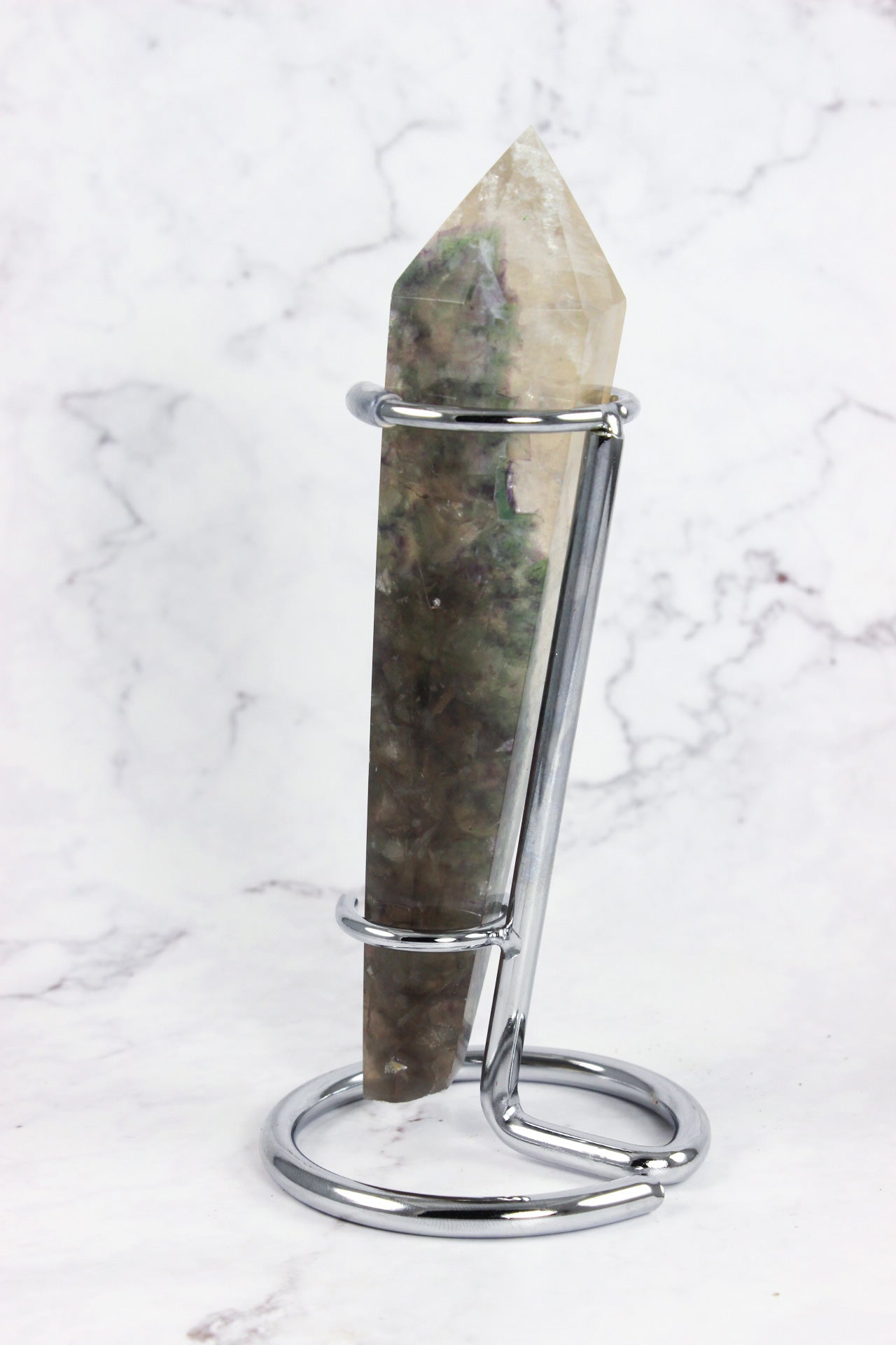 Fluorite Point with stand #2