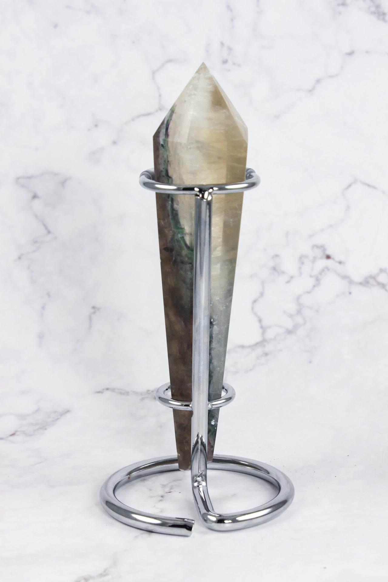 Fluorite Point with stand #2