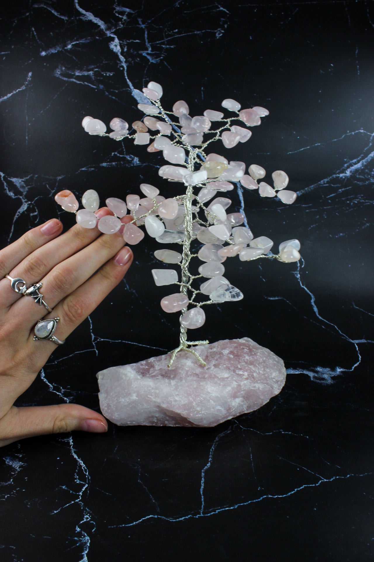 Rose Quartz Gem Tree