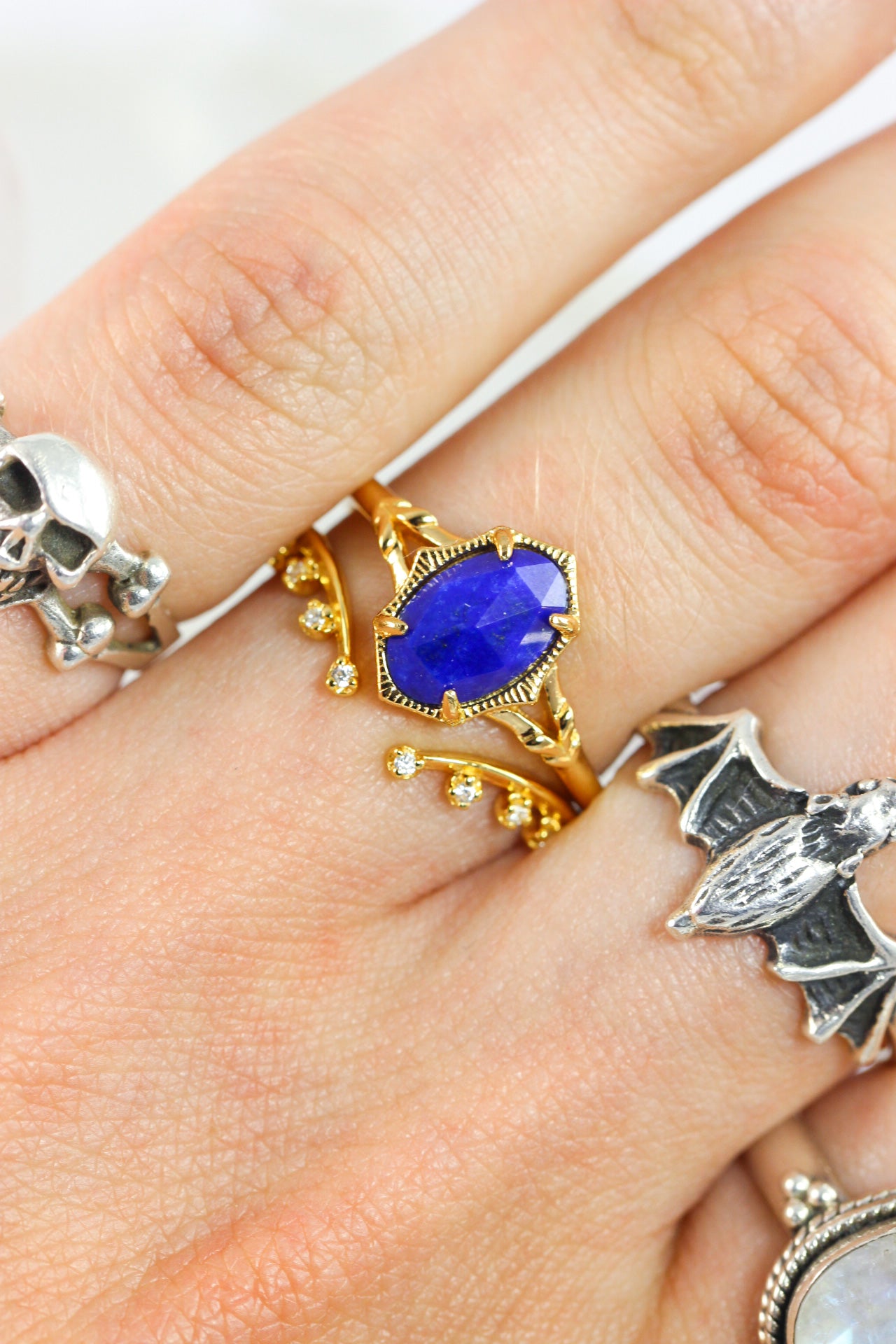 Lapis Lazuli Stacking Ring