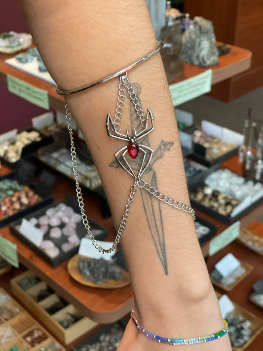 Snake and Spider Chain Arm Cuff