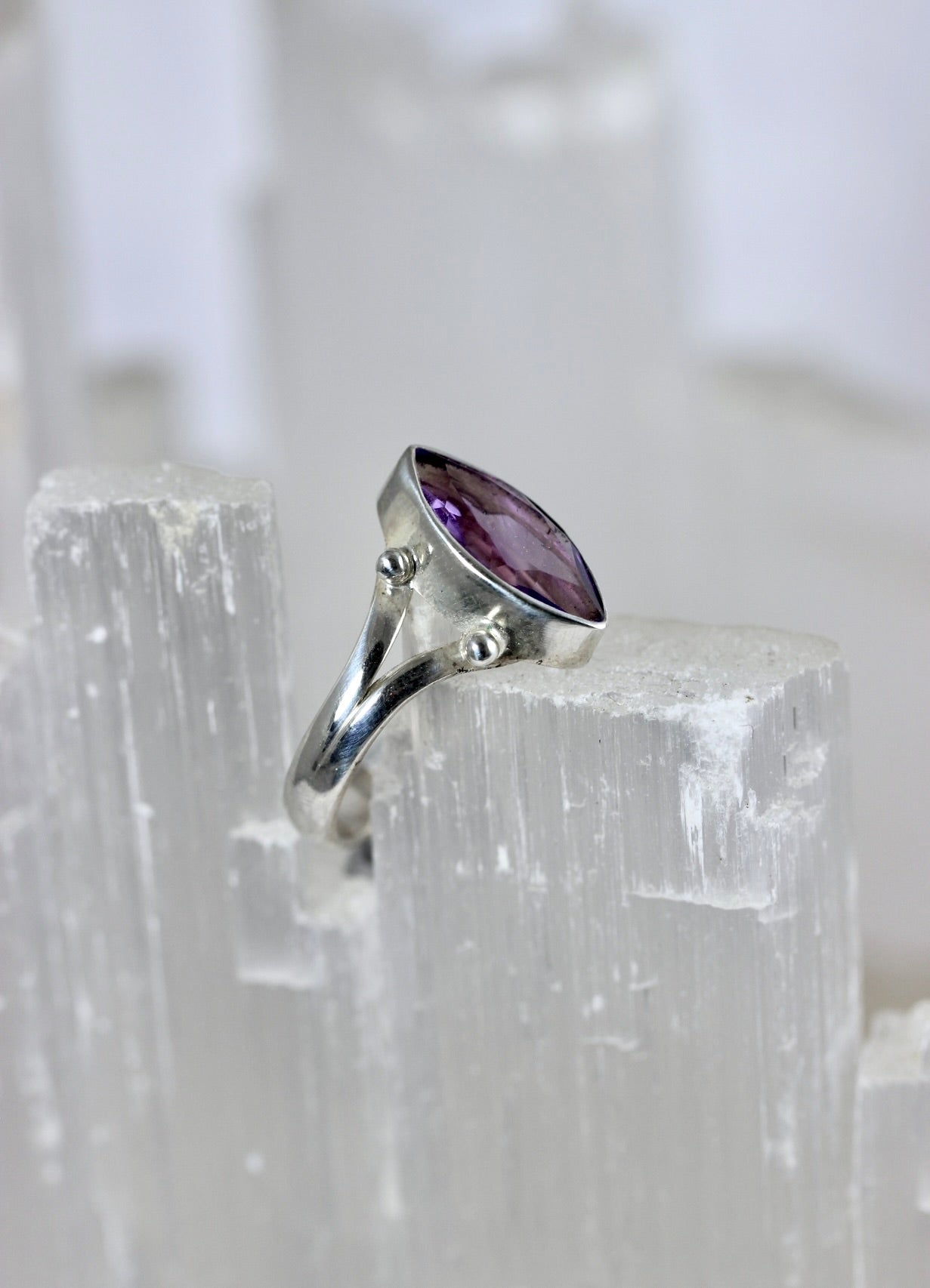 Amethyst Marquis Ring