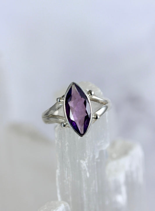 Amethyst Marquis Ring