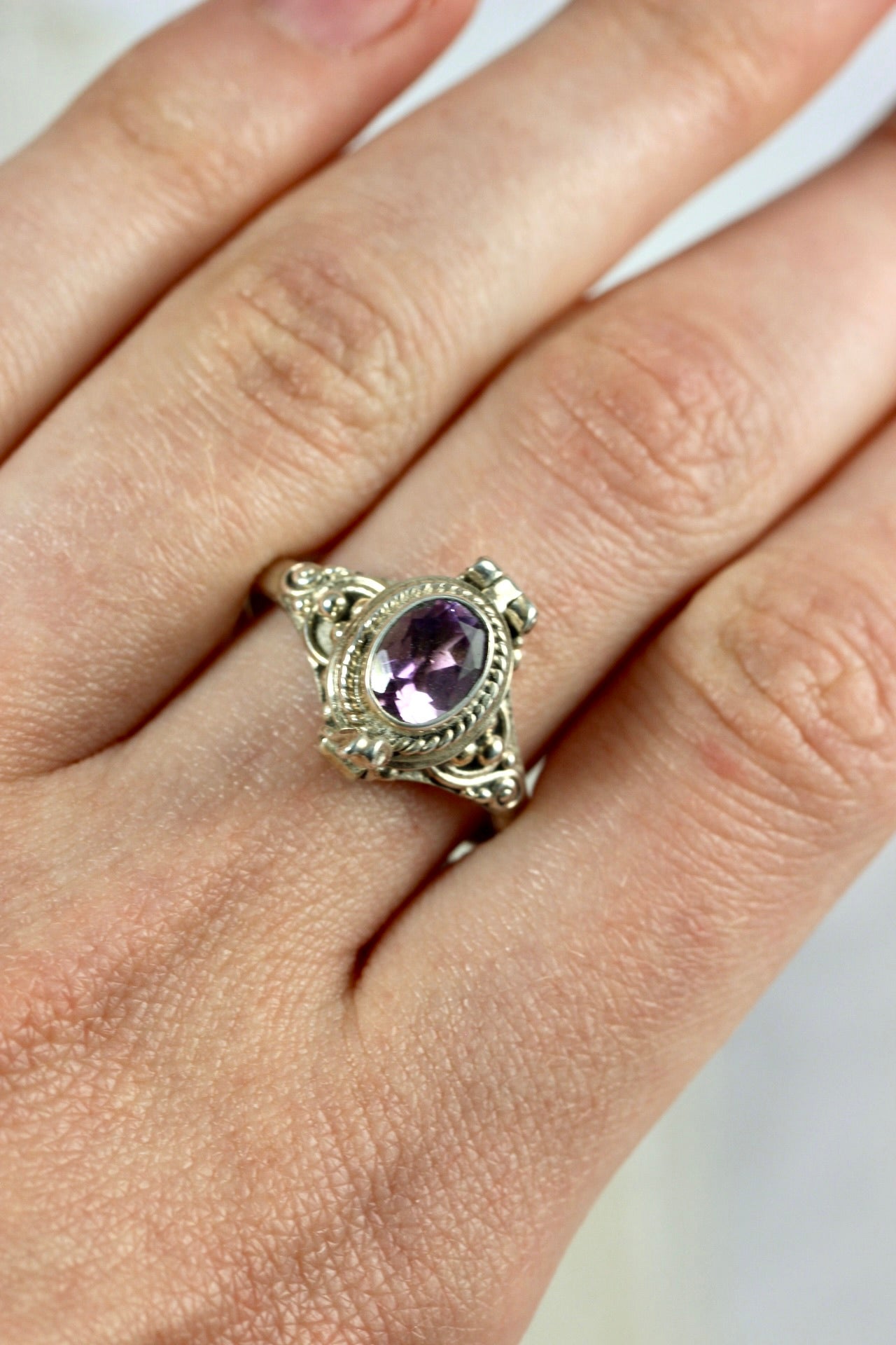 Amethyst Poison Ring