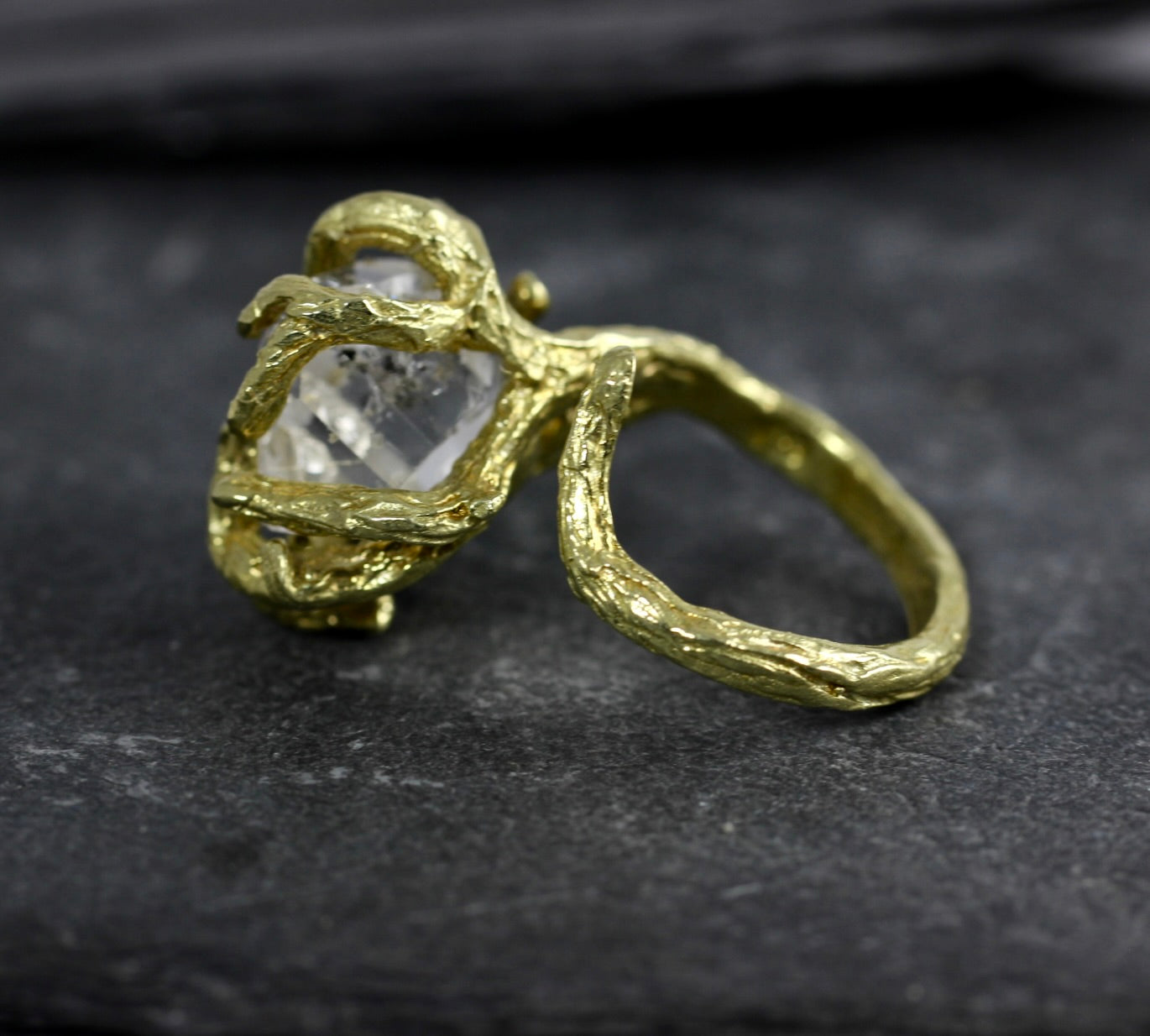 Herkimer Diamond Branch Ring