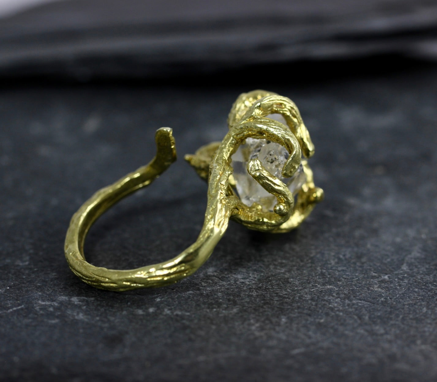 Herkimer Diamond Branch Ring