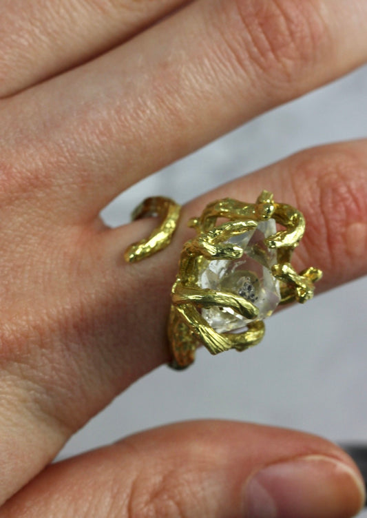 Herkimer Diamond Branch Ring