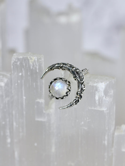 Gemstone Moon Rings