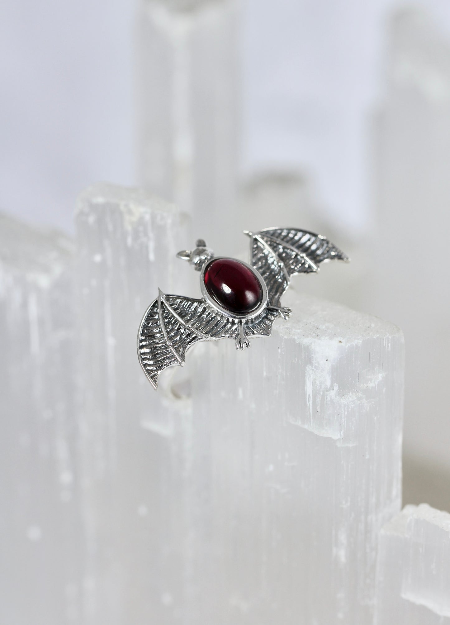 Gemstone Bat Rings