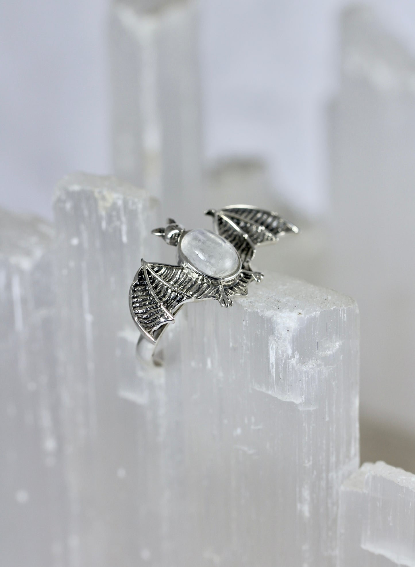Gemstone Bat Rings