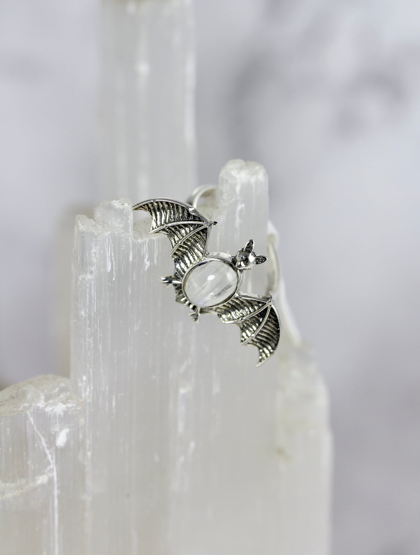 Gemstone Bat Rings