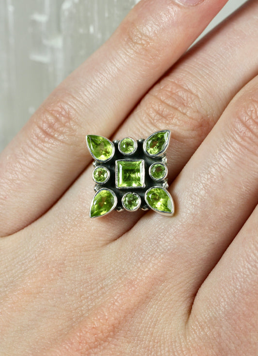 Peridot Statement Ring