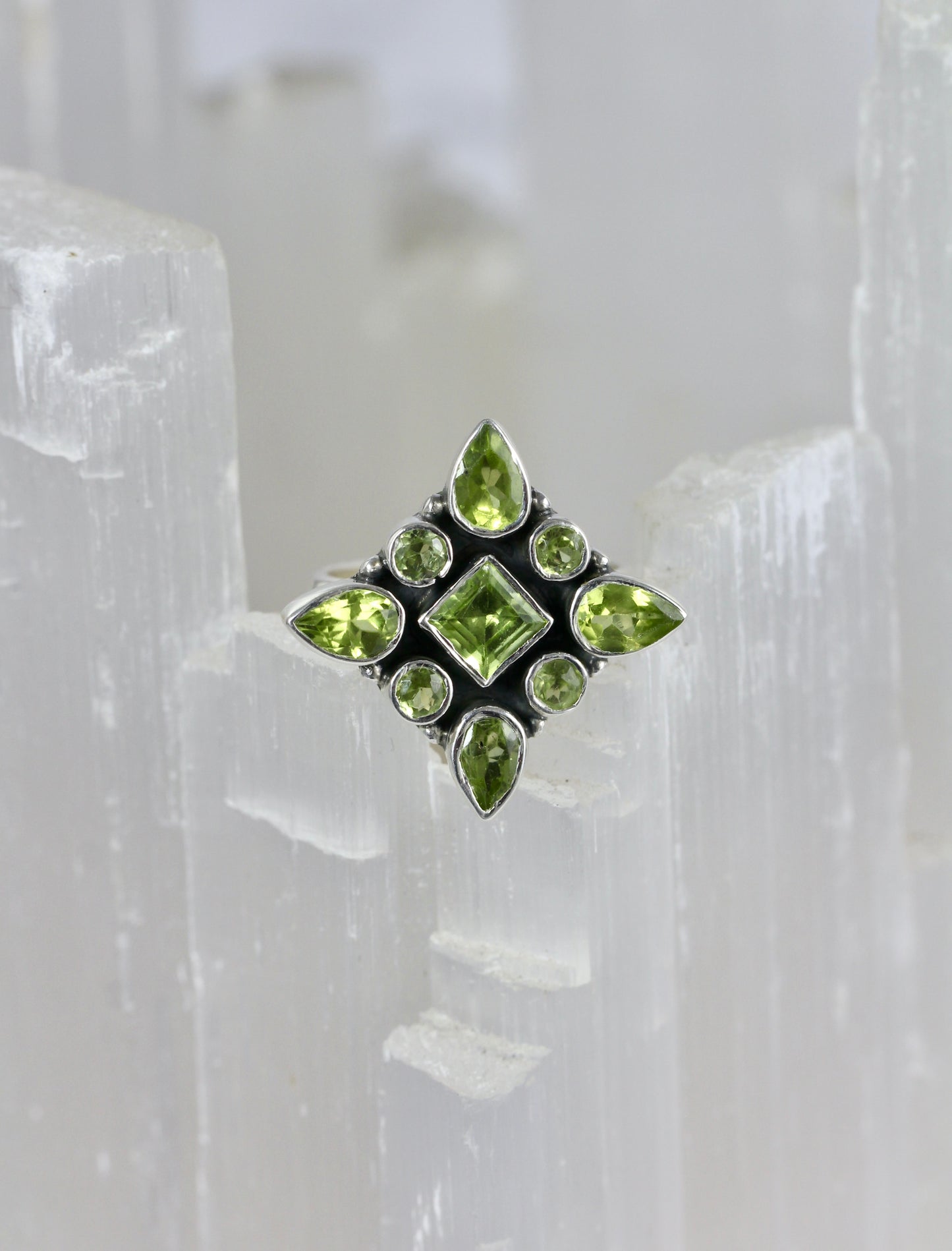 Peridot Statement Ring