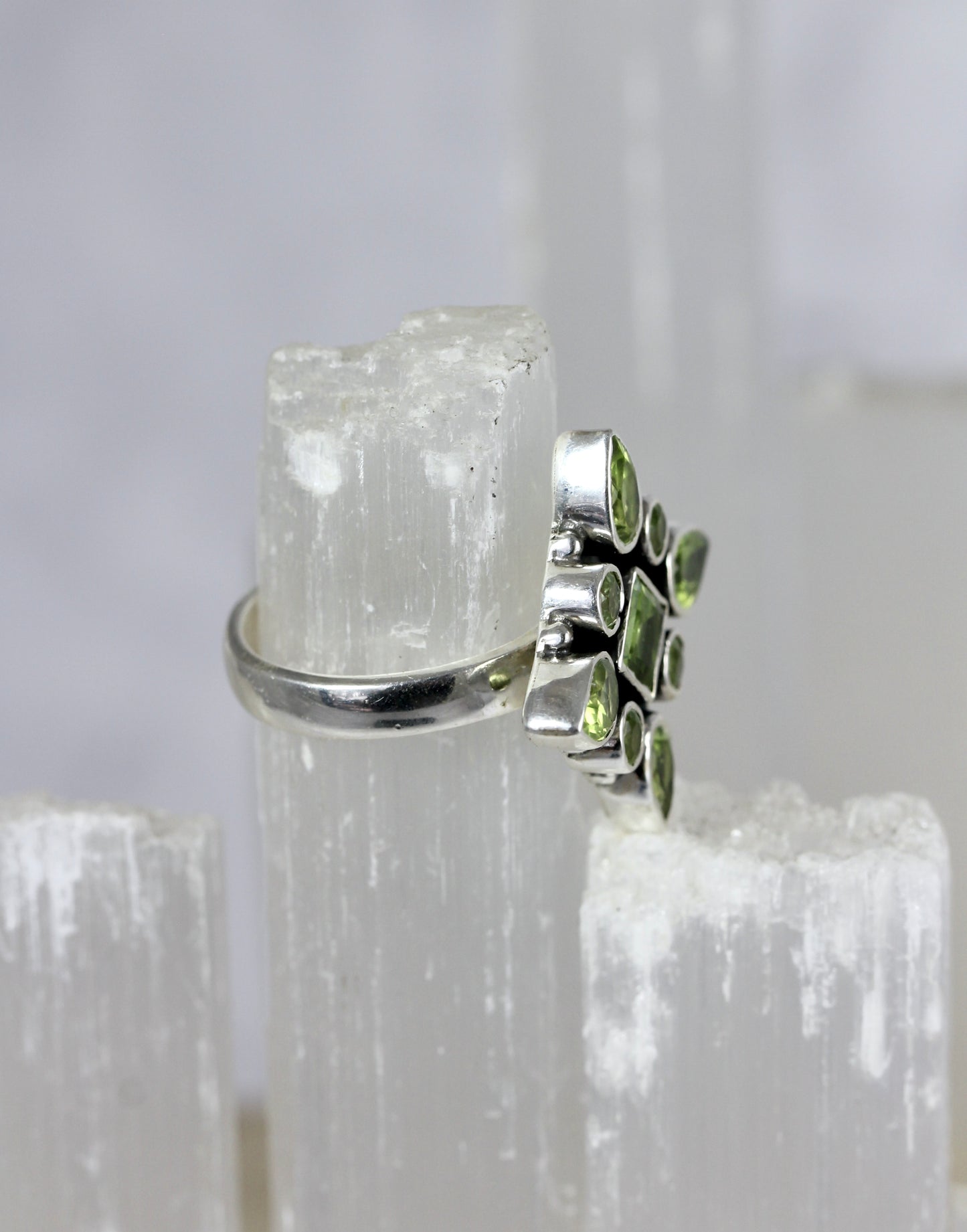 Peridot Statement Ring