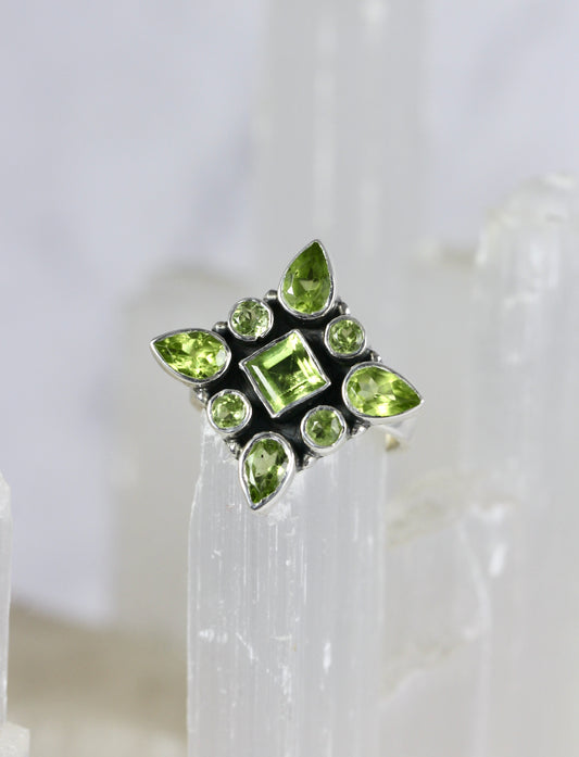 Peridot Statement Ring