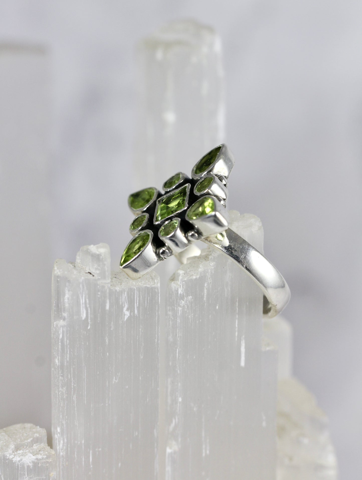 Peridot Statement Ring