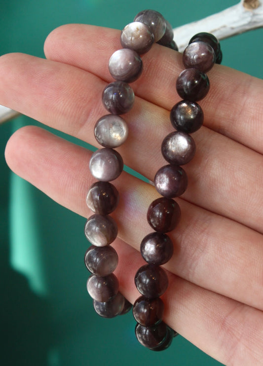 Lepidolite Beaded Stretch Bracelets