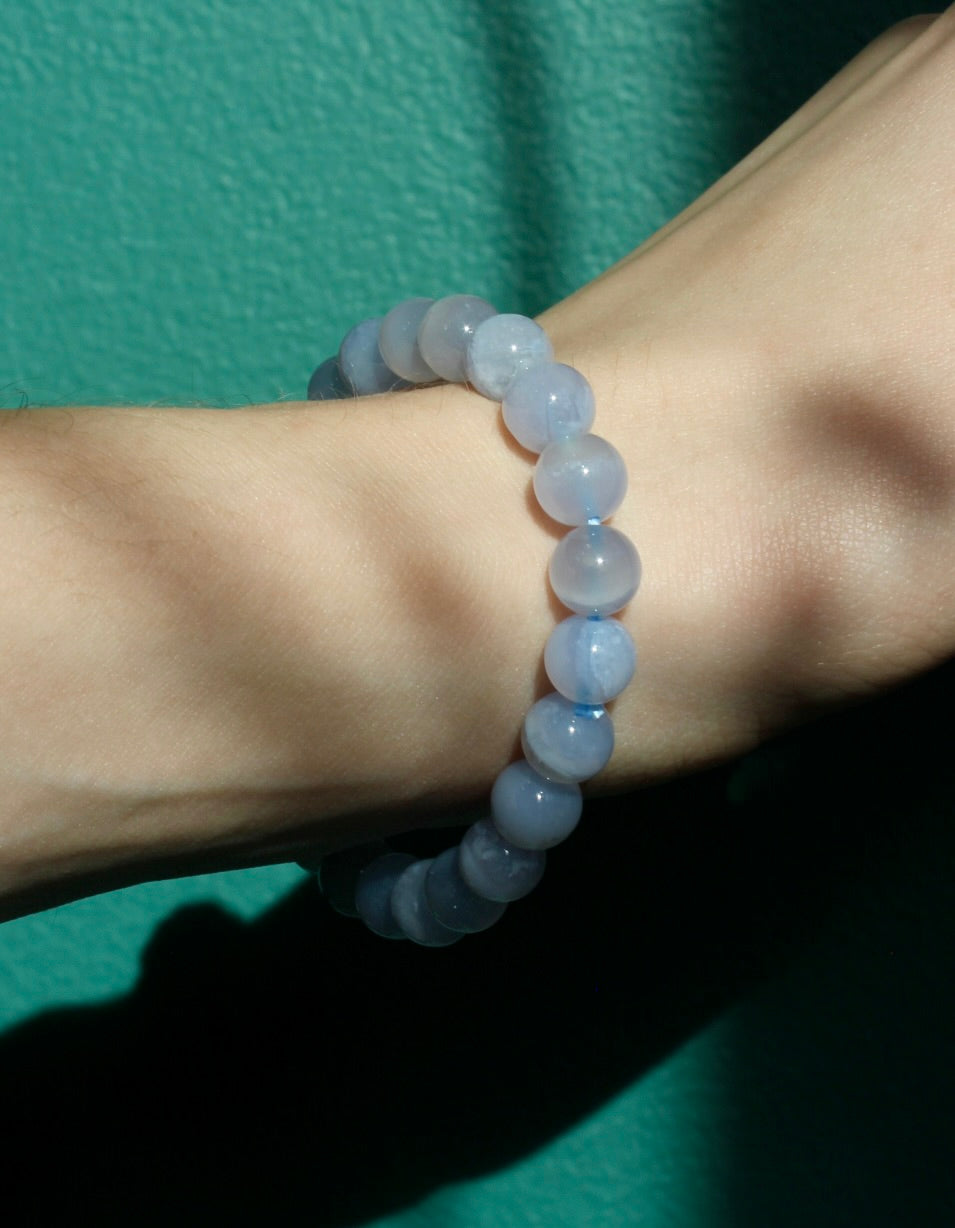 Blue Chalcedony Stretch Bracelet
