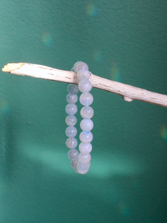 Blue Chalcedony Stretch Bracelet