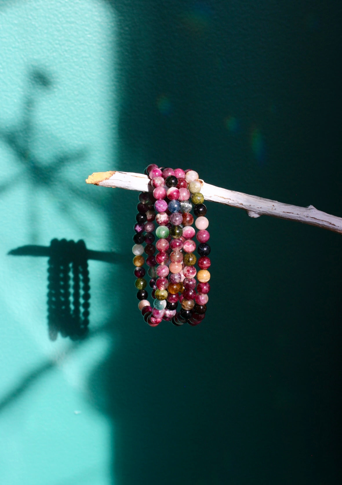 Tourmaline Beaded Stretch Bracelets