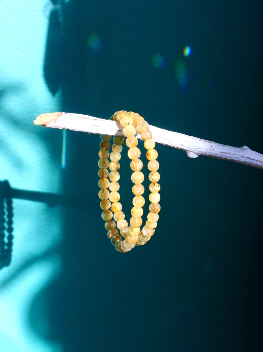 Rutilated Quartz Stretch Bracelets