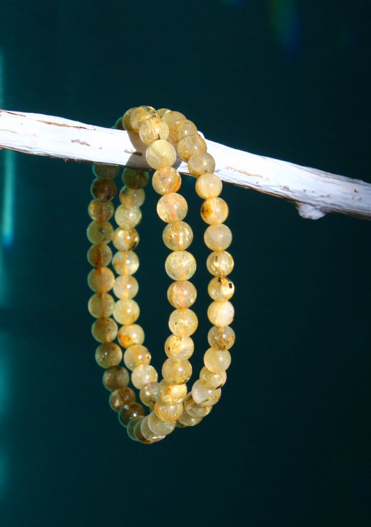 Rutilated Quartz Stretch Bracelets