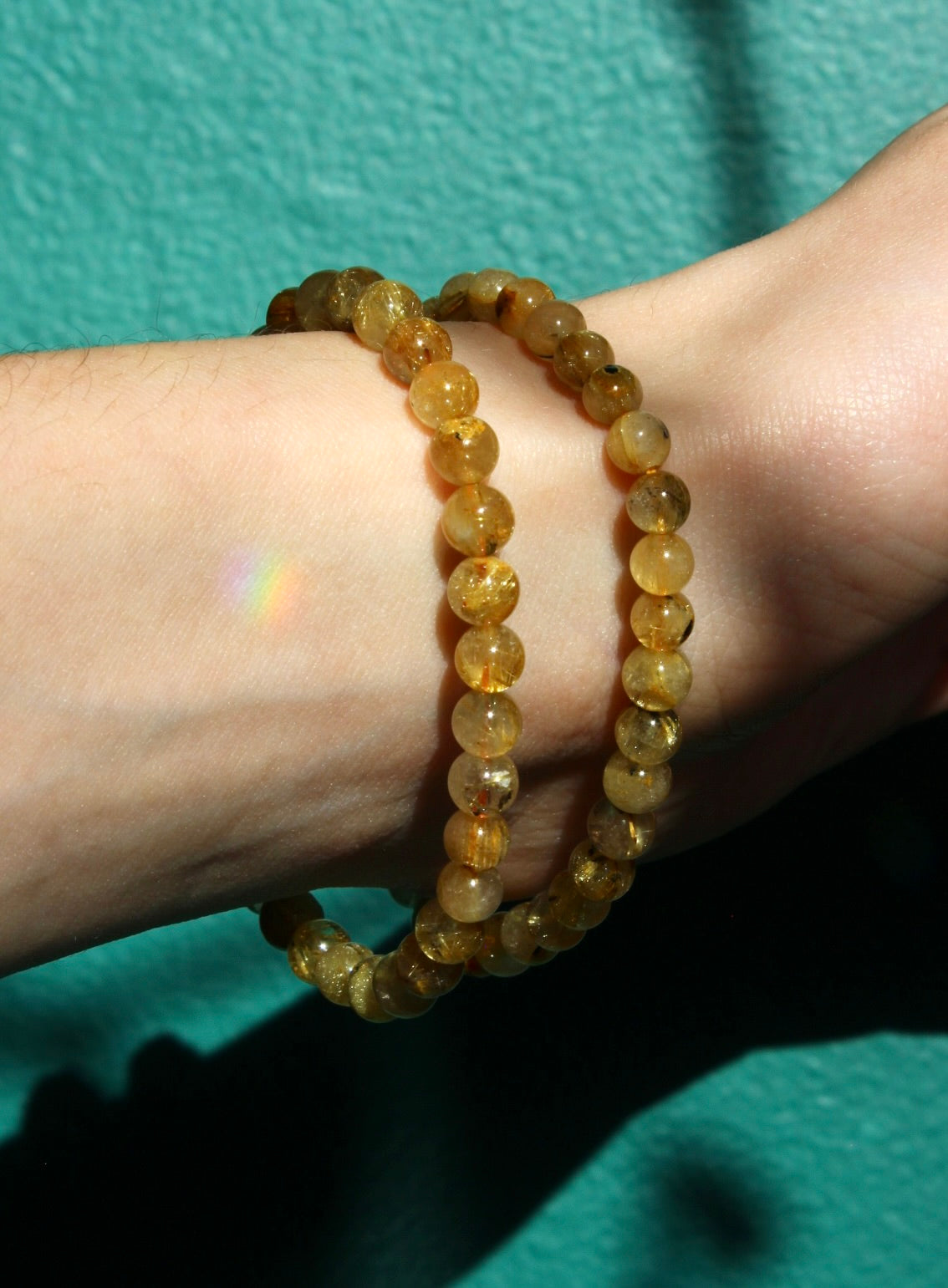 Rutilated Quartz Stretch Bracelets