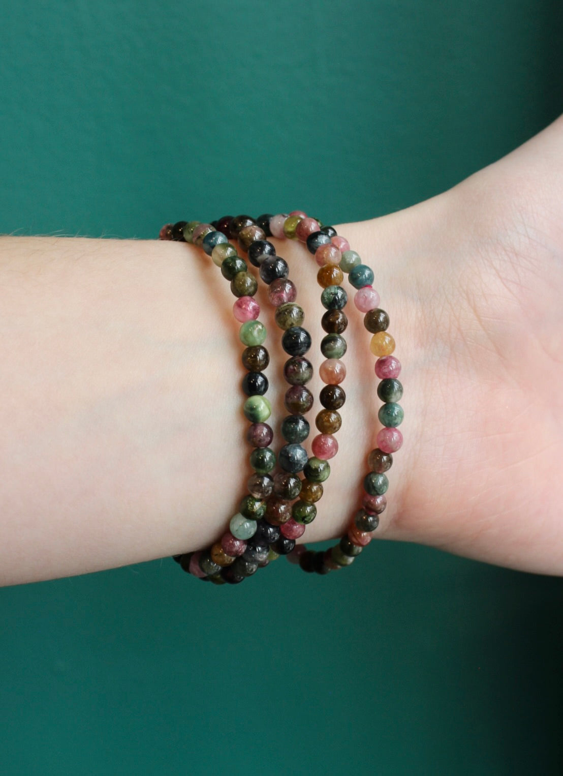 Small Tourmaline Stretch Bracelets